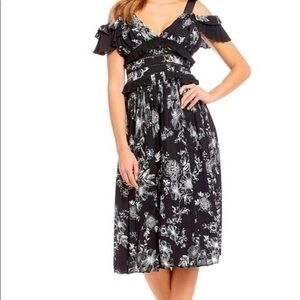 Gianni binni Dani floral print midi Dress
